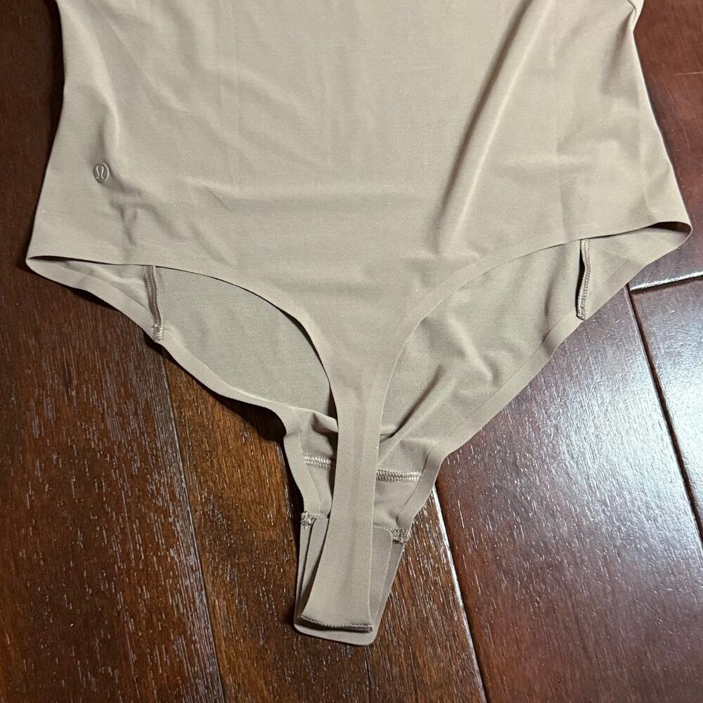Lululemon Crew Neck Bodysuit Nulu Mesh Long Slv Thong Cut Size M W3HQVS NWT - Picture 12 of 13